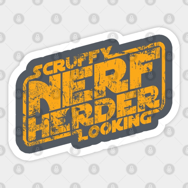 Scruffy Looking N*rf Herder Sticker by synaptyx